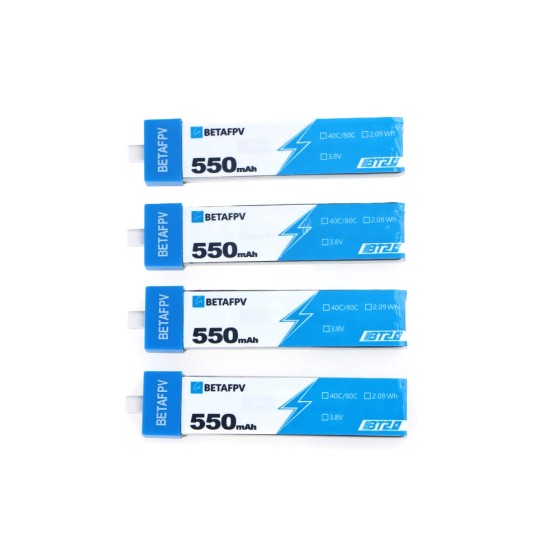 Wholesale BETAFPV Drone Battery BT2.0 450mAh1S for BETAFPV Ceuts Kit Racing Drone 4.35V 30C BT2.0 Connector  Control Remotely